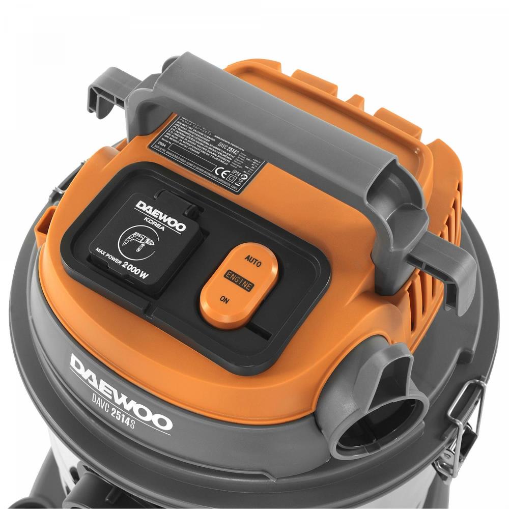 DAEWOO DAVC2514S 1400W Industrial Wet Dry Vacuum