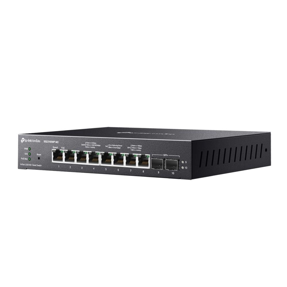 TP-LINK SG2210XMP-M2 8-портовый PoE+ коммутатор с 2 SFP+