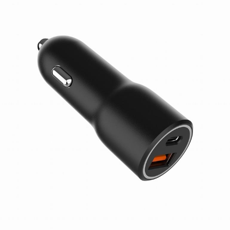Gembird TA-UC-AC2PDQC38 automobilinis USB įkroviklis su dvigubu prievadu