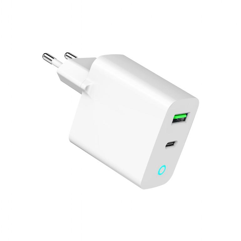 Gembird TA-UC-PDQC20L-W-01 Двухпортовое 20W USB Зарядное Устройство