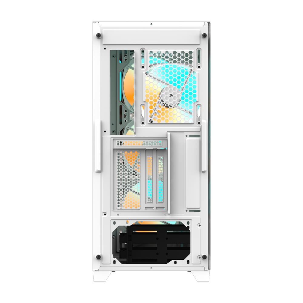 GIGABYTE C301GW V2 White Midi Tower Case with Transparent Panel