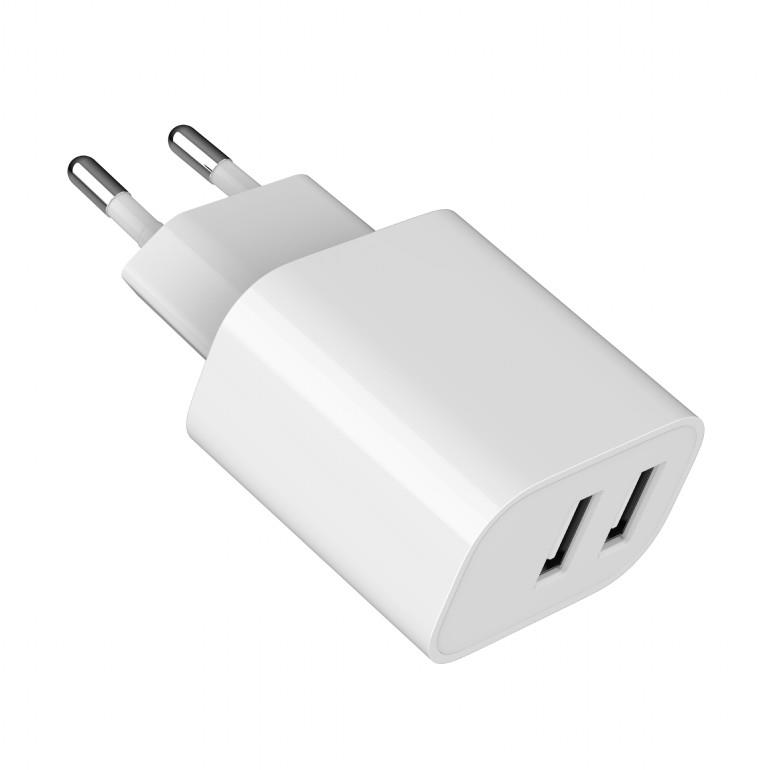 GEMBIRD TA-UC-2A12-01 Универсальное USB Зарядное Устройство Белое