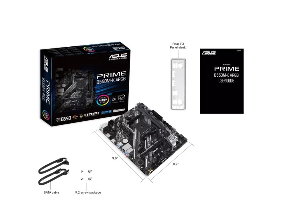 ASUS PRIME B550M-K Micro-ATX mātesplate