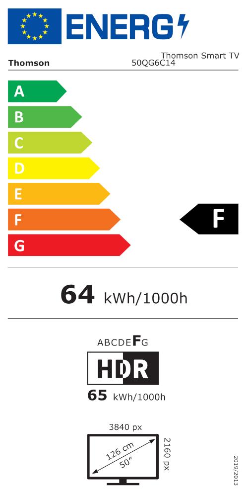 THOMSON 50QG6C14 50" 4K QLED Viedtelevizors