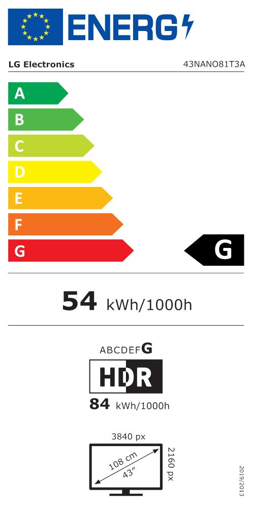 LG 43NANO81T3A 43 collu 4K viedais televizors ar webOS