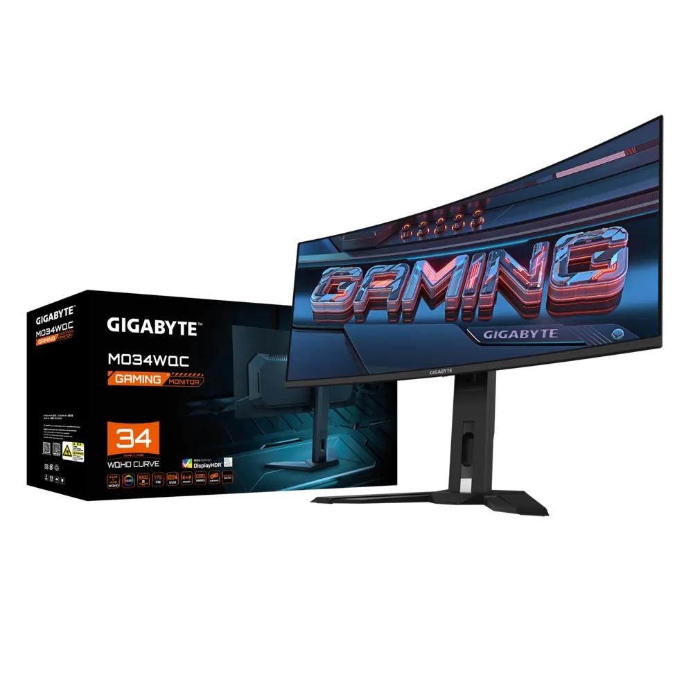 GIGABYTE MO34WQC EK 34" Spēļu OLED Monitors 3440x1440