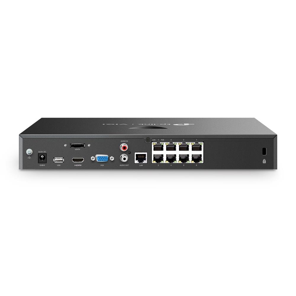 TP-LINK VIGI NVR2008H-8MP 8CH PoE+ Videoierakstītājs