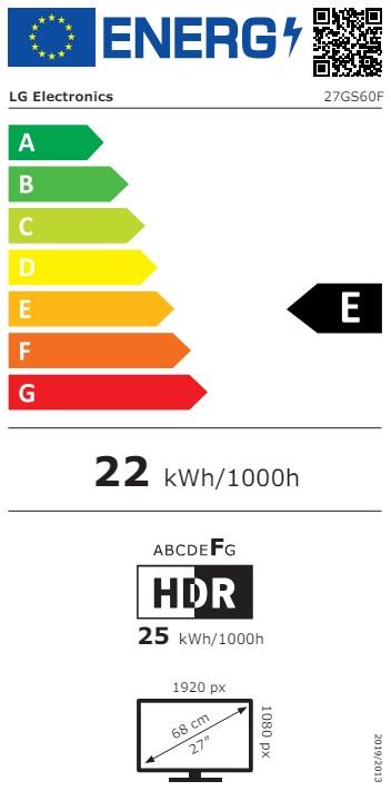 LG 27GS60F-B 27" Spēļu Monitors 180Hz 1ms IPS