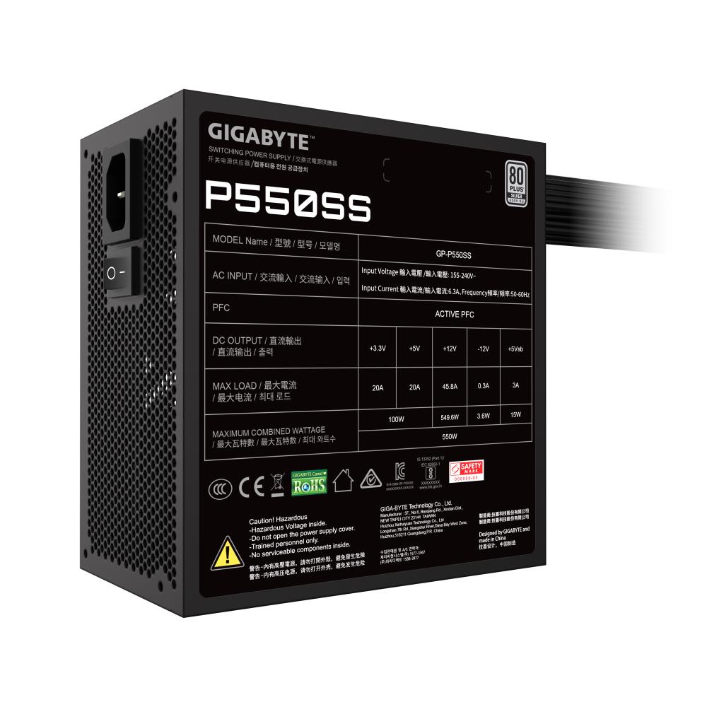 GIGABYTE GP-P550SS 550W 80 PLUS Silver toiteplokk