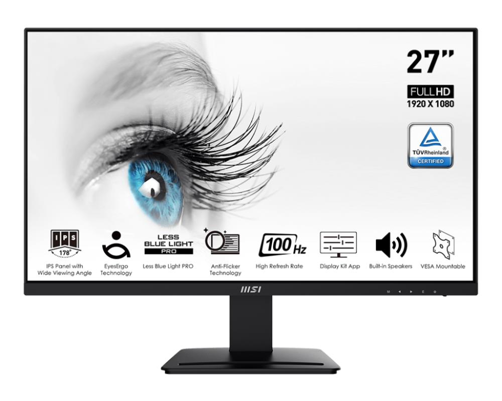 MSI PRO MP273A 27" IPS LCD monitors, 100Hz, matēts