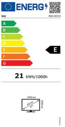 MSI PRO MP273A 27" IPS LCD monitors, 100Hz, matēts
