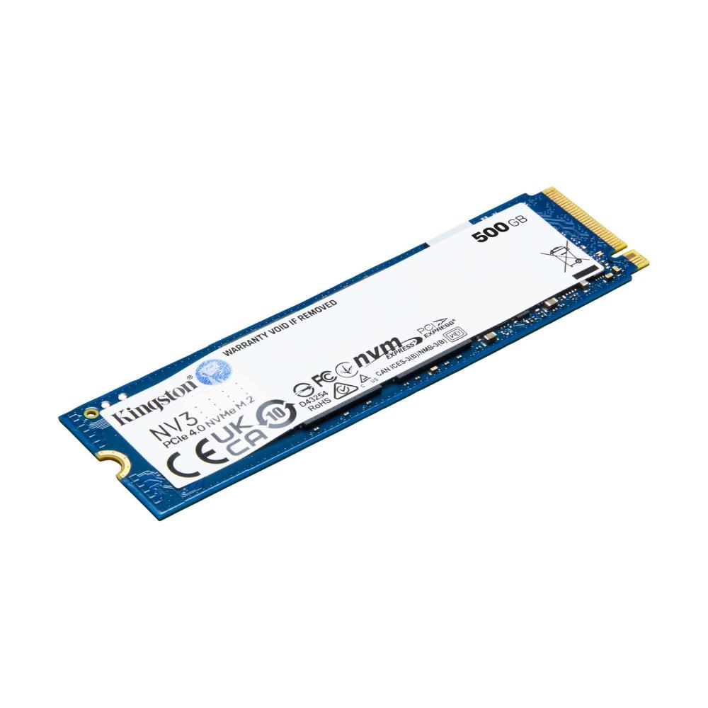 Kingston NV3 500GB SSD - M.2 PCIe NVMe 3D NAND