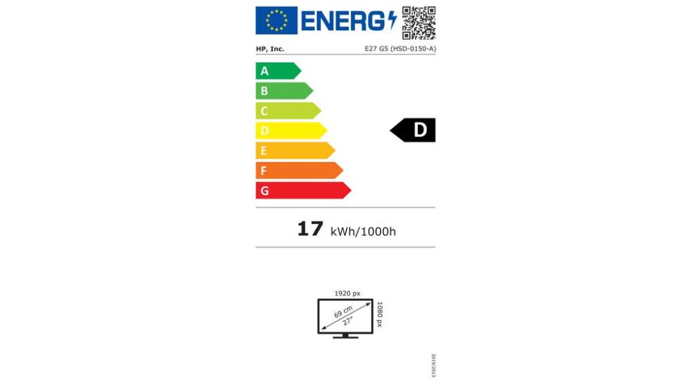 HP E27 G5 27" IPS LCD Monitors 1920x1080 5ms