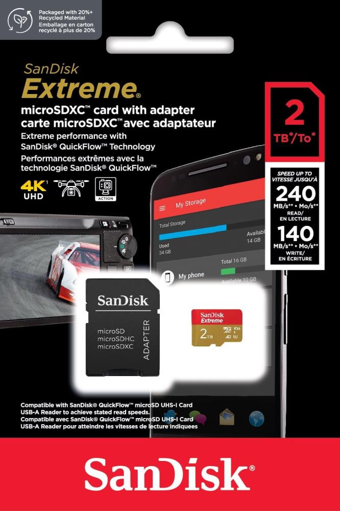 SanDisk SDSQXAV-2T00-GN6MA 2TB microSDXC UHS-I karte