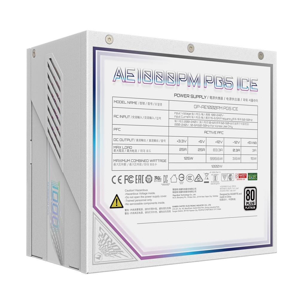 GIGABYTE GP-AE1000PM PG5 ICE 1000W 80+ Platinum PSU
