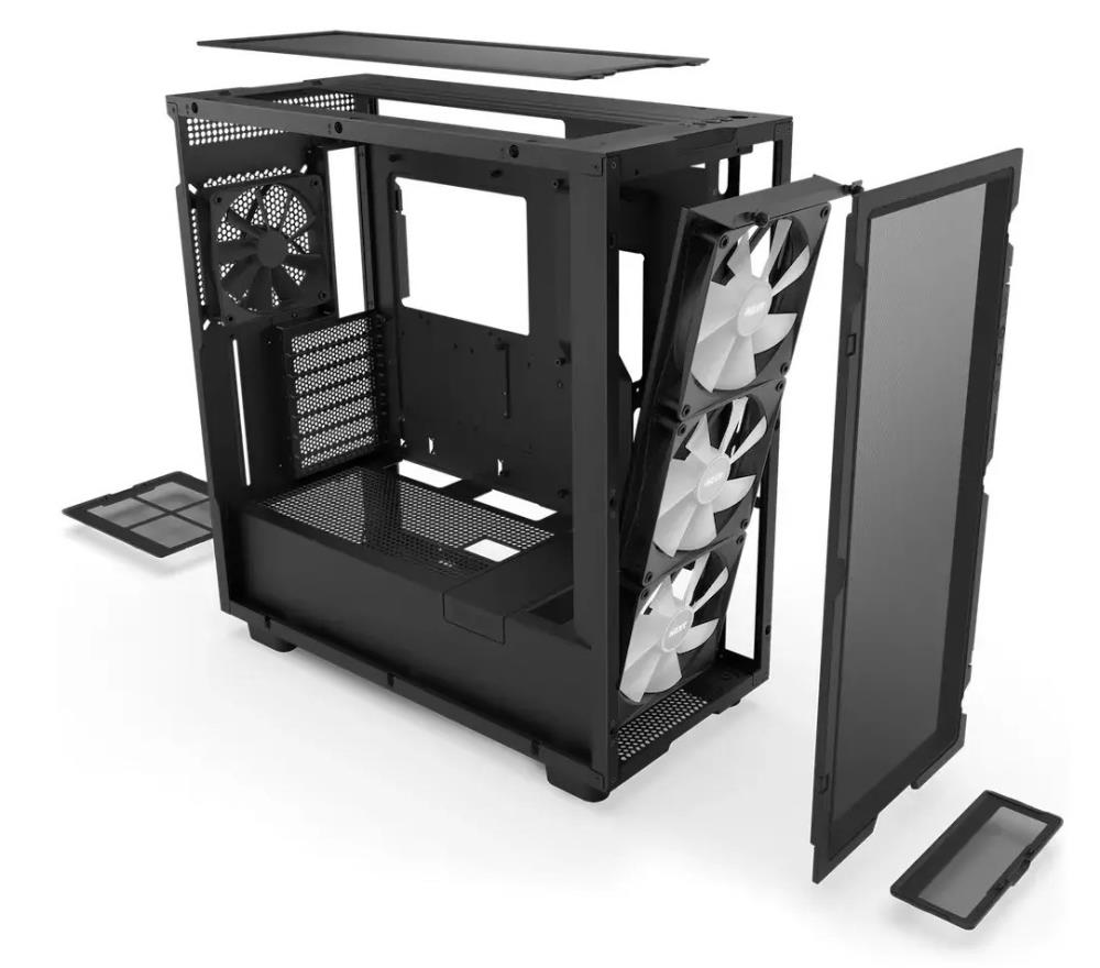 Компьютерный корпус NZXT H7 Flow RGB Черный ATX
