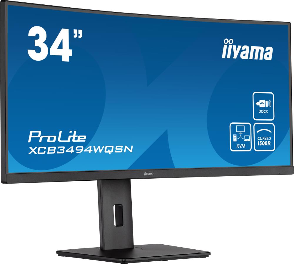 IIYAMA XCB3494WQSN-B5 34" Izliekts Monitors 3440x1440 Melns