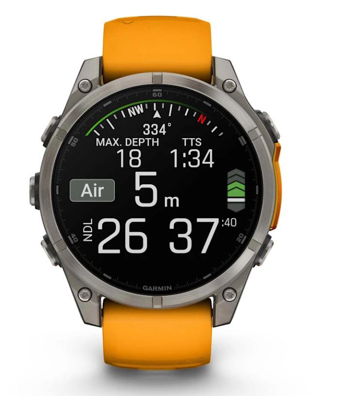 Garmin Fenix 8 Sapphire Orange 010-02904-11 умные часы