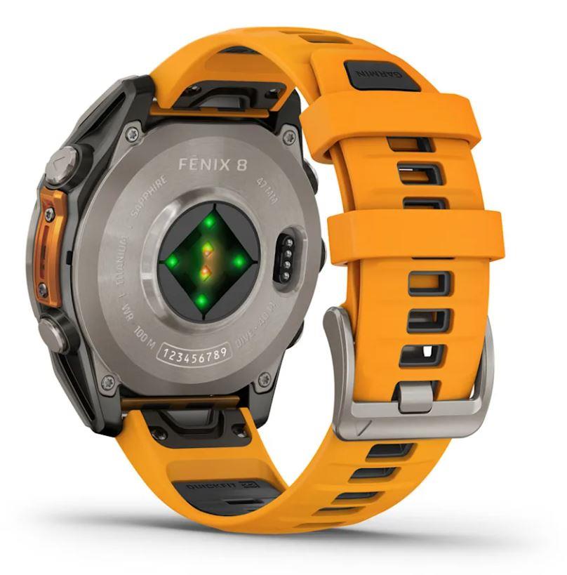 Garmin Fenix 8 Sapphire Orange 010-02904-11 viedpulkstenis