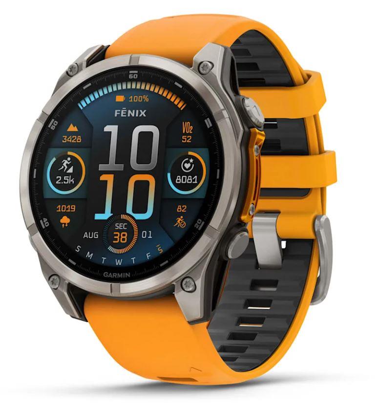 Garmin Fenix 8 Sapphire Orange 010-02904-11 viedpulkstenis