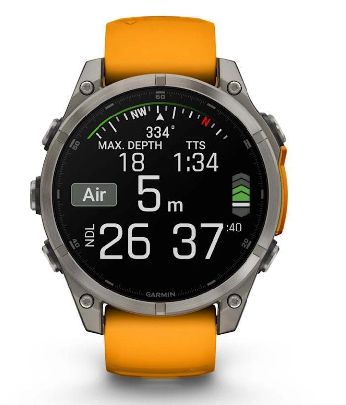 Garmin Fenix 8 Sapphire Orange 010-02905-11 Умные часы