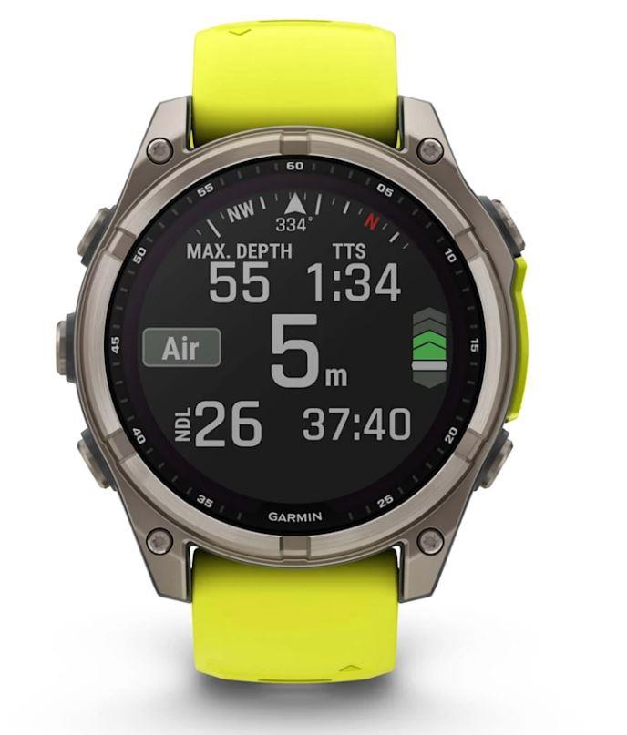 Garmin Fenix 8 010-02906-21 Saules Dzeltens Viedpulkstenis