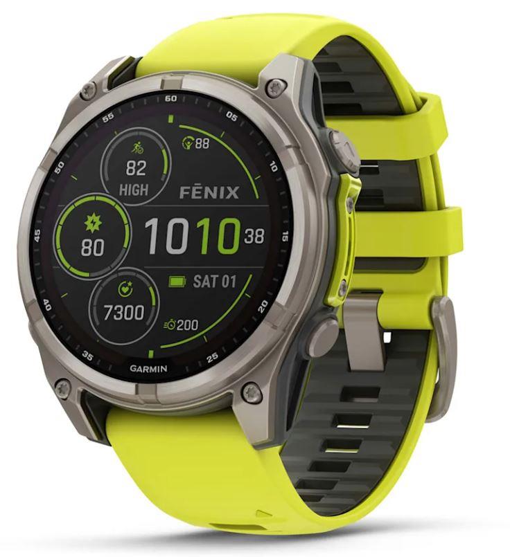 Garmin Fenix 8 010-02906-21 Saules Dzeltens Viedpulkstenis