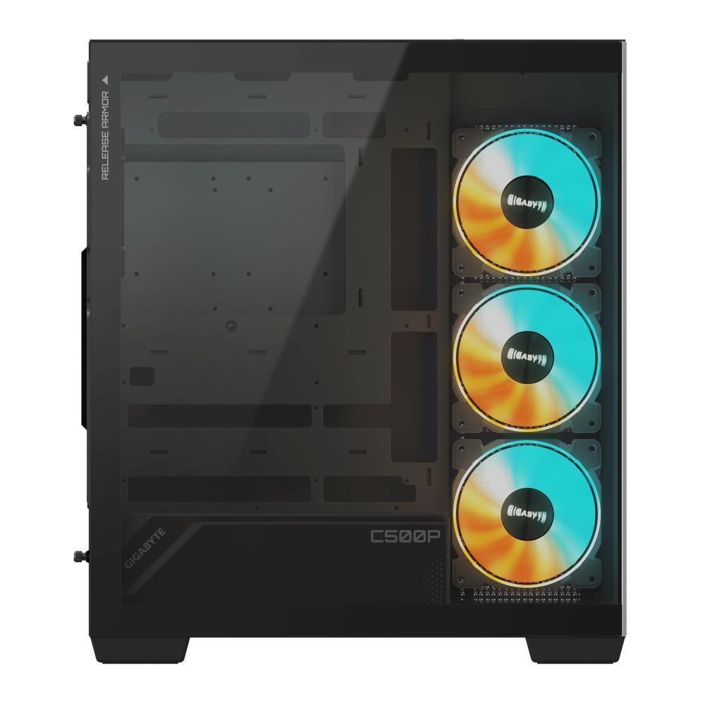 GIGABYTE GB-C500P ST Black Transparent Panel Case