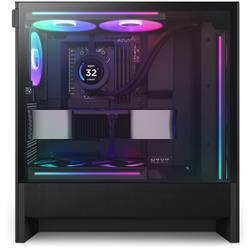 NZXT H5 Flow RGB 2024 Melns Vidējais Tornis