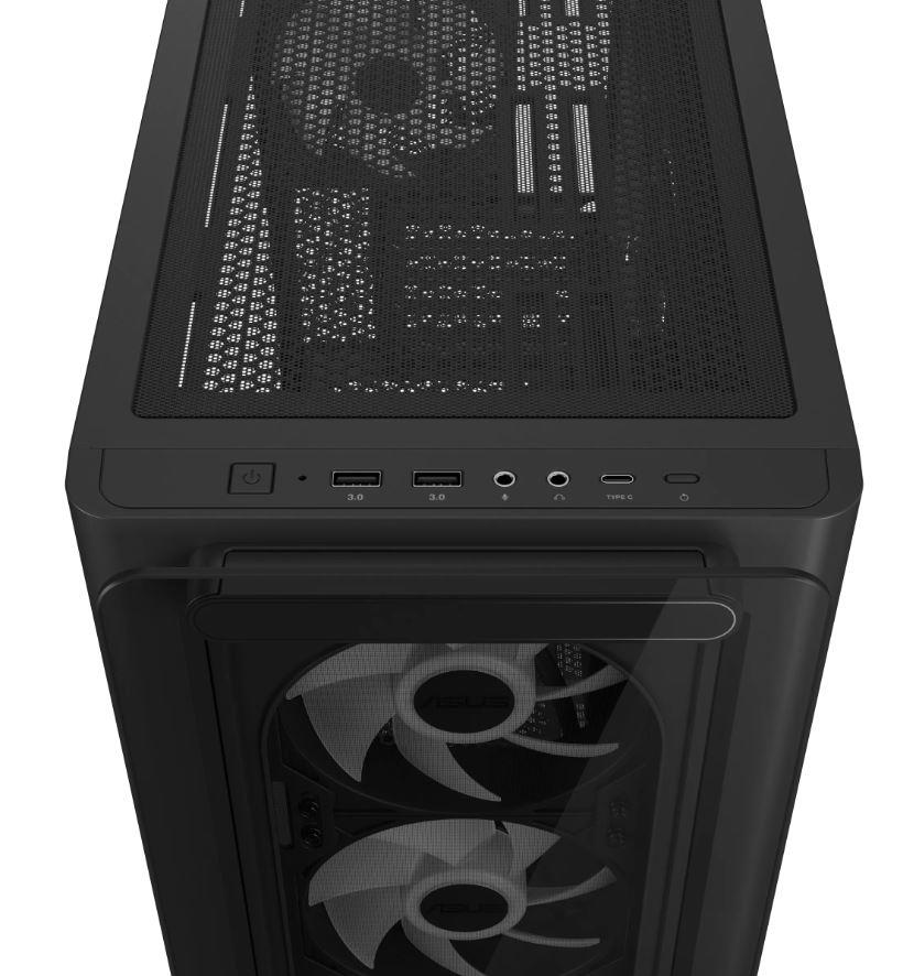 ASUS A23 Plus ARGB Micro-ATX korpuss Melns