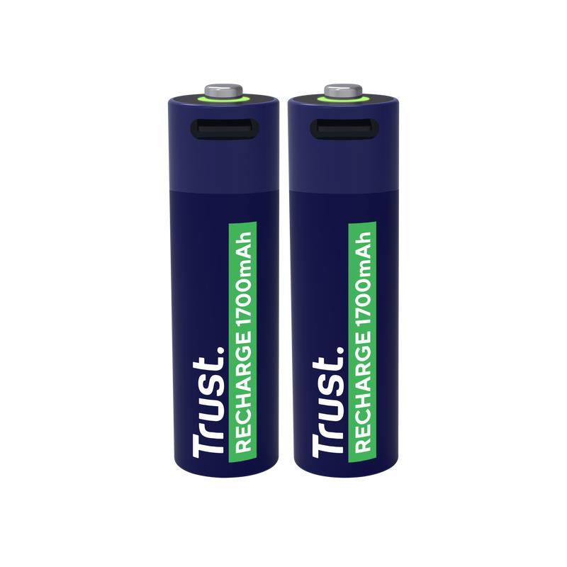 Trust 25584 Li-ion Įkraunama AA Baterija USB-C 1.5V 1700mAh