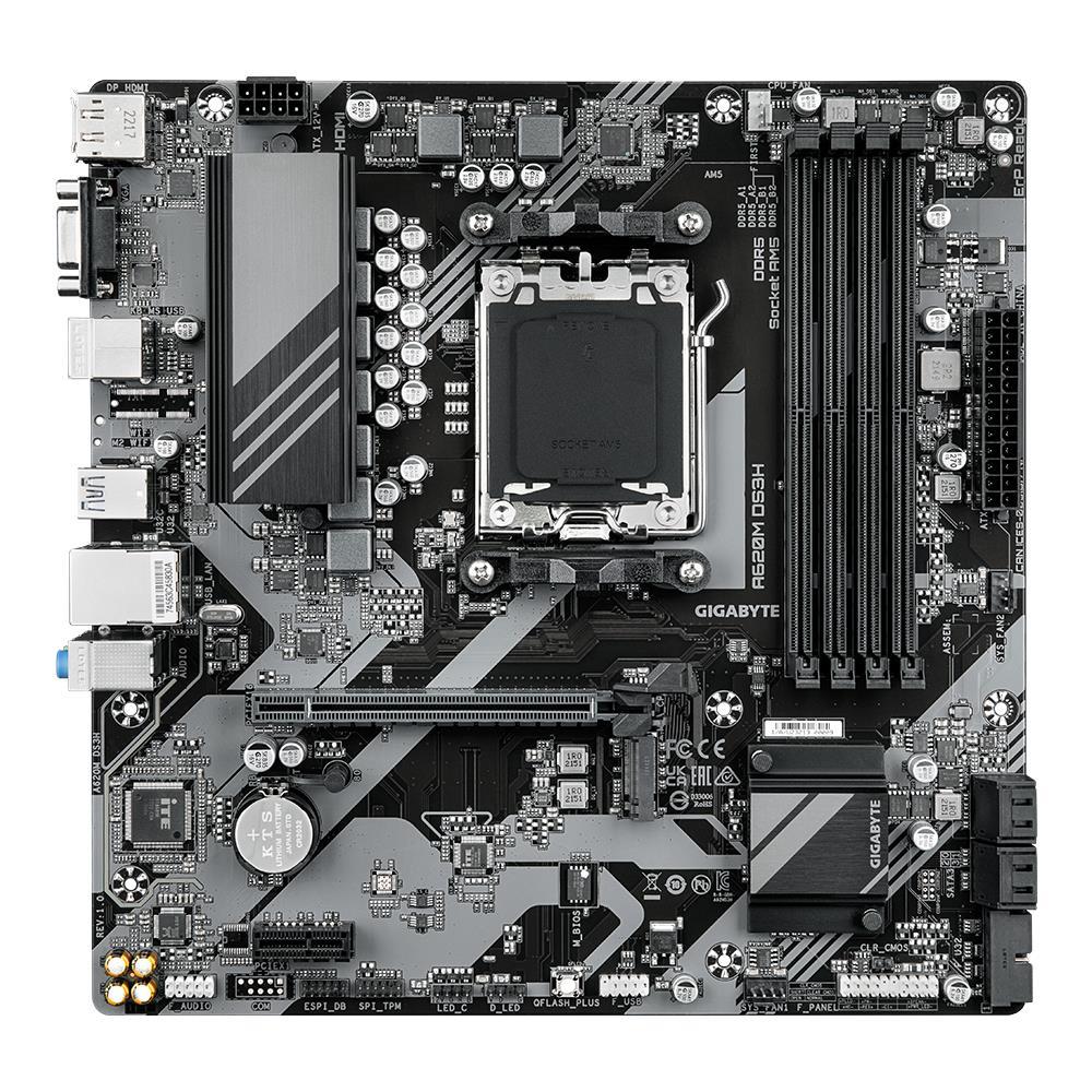 GIGABYTE A620MDS3H1.1 Micro-ATX Материнская плата