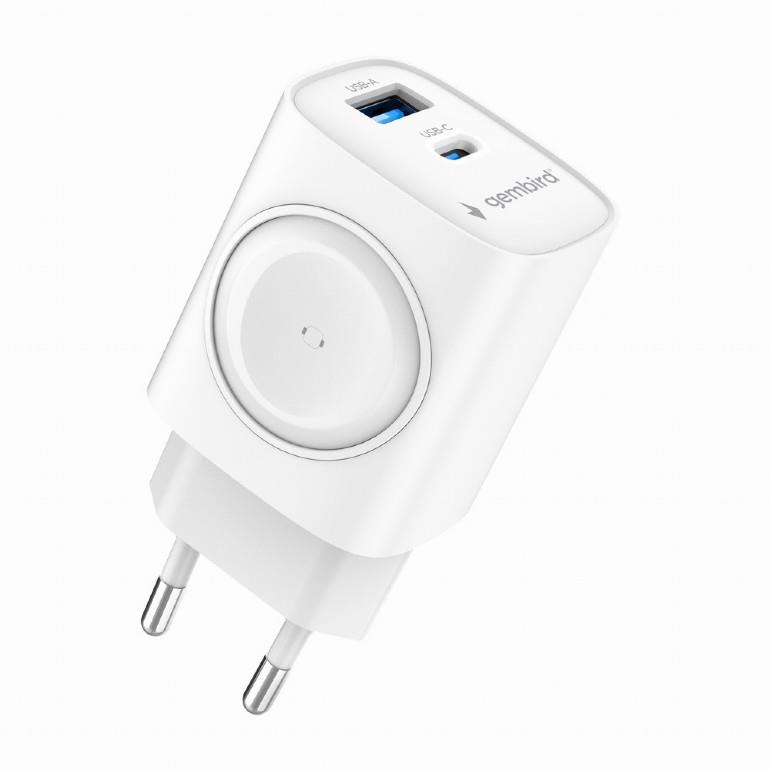 GEMBIRD TA-UC-PDQCW20-01-W 20W Dual Port USB Charger
