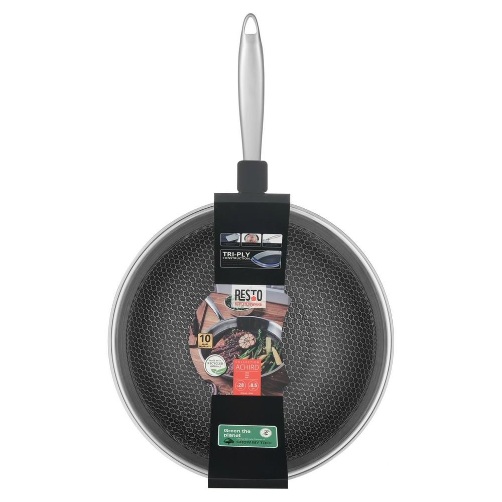 RESTO WOK D28 H7.5CM 95349 Neslīdoša Vārīšanas Panna