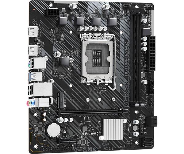 ASROCK H610M-H2/M.2 Mātesplate, Micro-ATX, LGA1700, DDR4