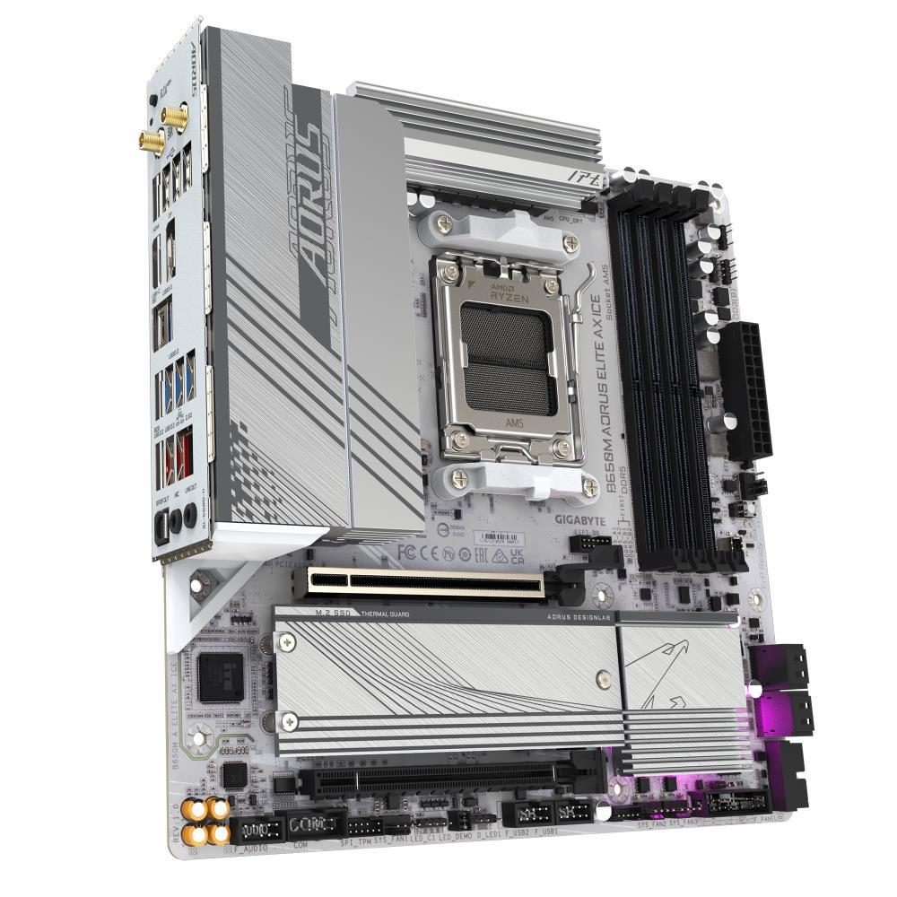 GIGABYTE B650M A Elite AX Ice Mātesplate