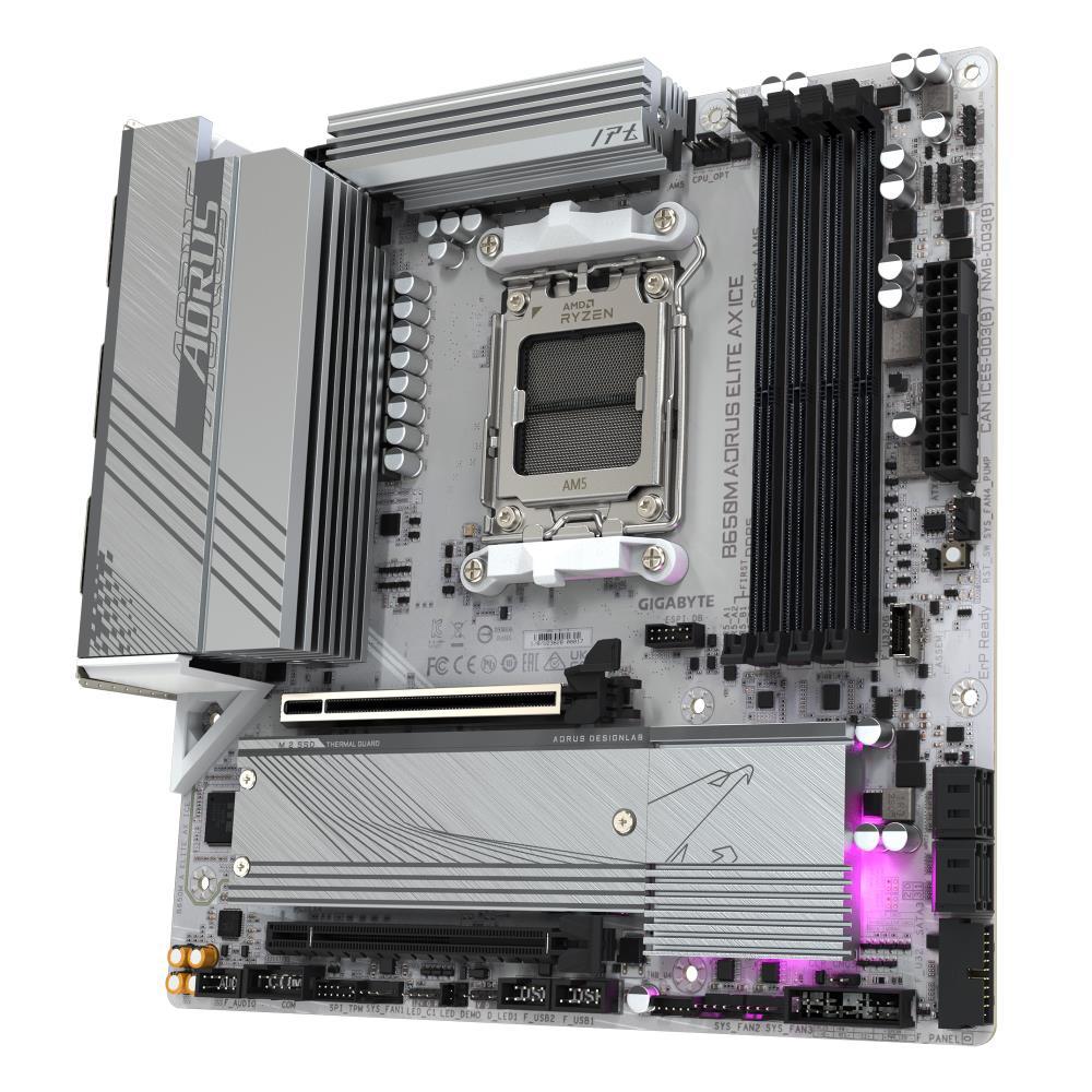 GIGABYTE B650M A Elite AX Ice Mātesplate