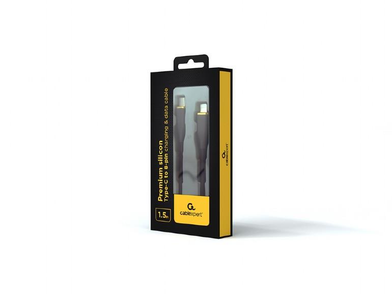 GEMBIRD CC-USB2S-CM8PM-1.5M Lightning į USB-C kabelis 1.5M