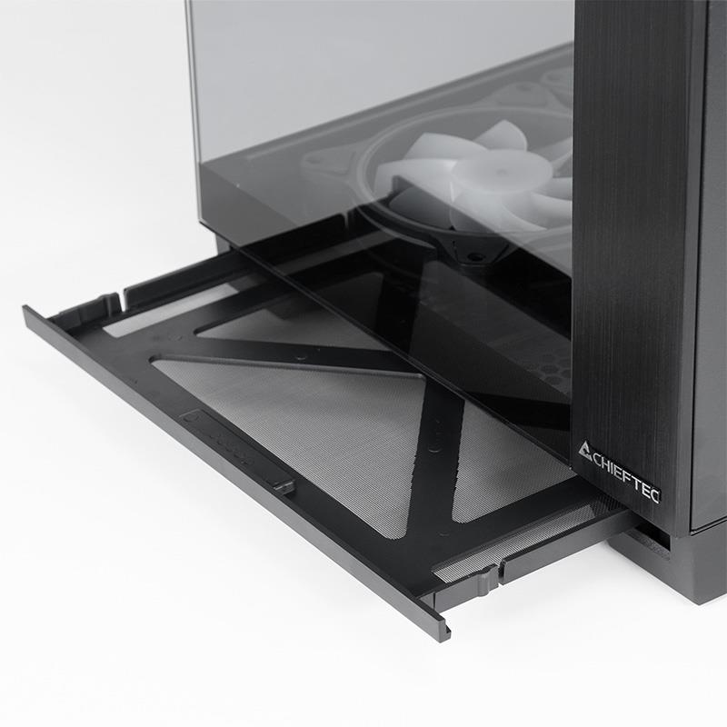 Case|CHIEFTEC|VISIO GM-30B-TG-OP|MidiTower|Case product features Transparent panel|Not included|ATX|MicroATX|MiniITX|Colour Black|GM-30B-TG-OP