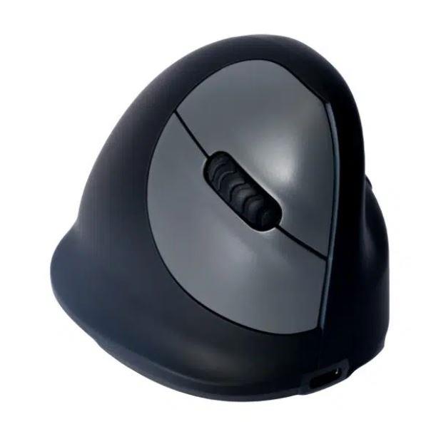 R-GO Tools RGOHBRSWLBL Ergonomic USB Optical Mouse Black