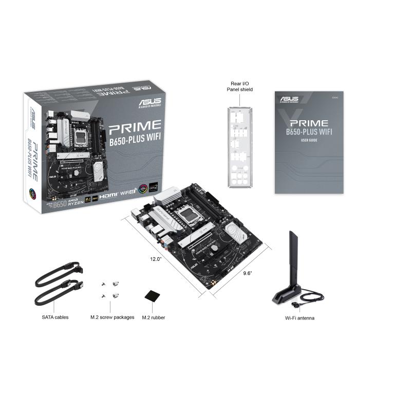 ASUS PRIME B650-PLUS WIFI emaplaat koos AMD B650 kiibistikuga