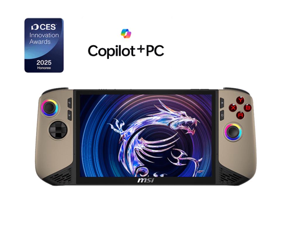 MSI CONSOLE CLAW 8 AI+ CU7-258V 32GB 1TB spēļu dators
