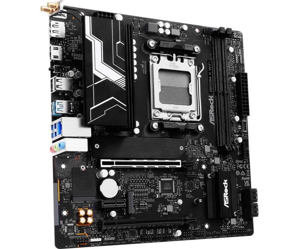 ASROCK B850M-X WiFi AMD B850 SAM5 MATX mātesplate