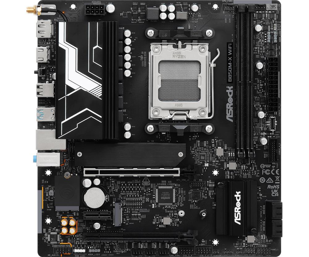 ASROCK B850M-X WiFi AMD B850 SAM5 MATX mātesplate