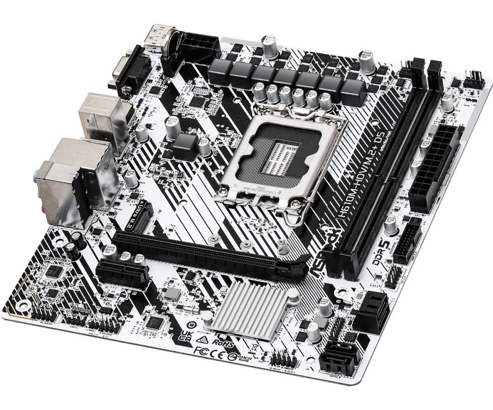 ASROCK H610M-HDV/M.2+ D5 Emaplaat