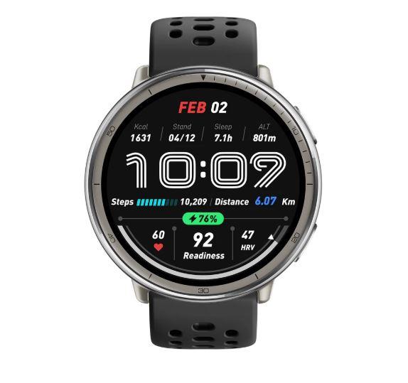 Amazfit Active 2 A2437 смарт-часы с черным силиконовым ремешком