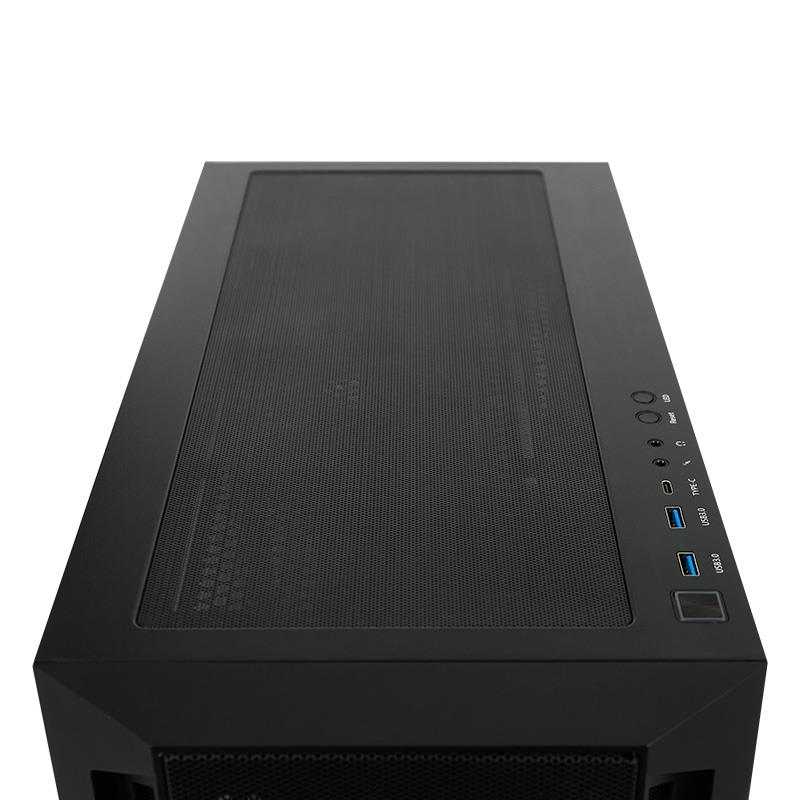 CHIEFTEC GA-01B-L-OP Torņa korpuss, Melns