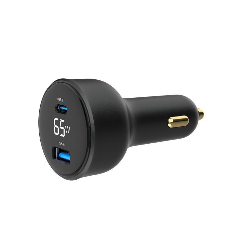 Gembird TA-UC-AC2PD30LCD-CAR01 Двухпортовое USB Автозарядное Устройство