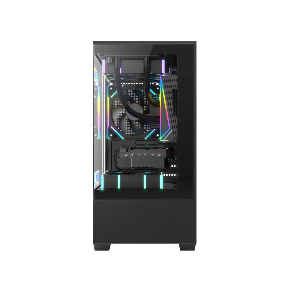 Golden Tiger Raider SL-2 Mini Tower su permatoma panele