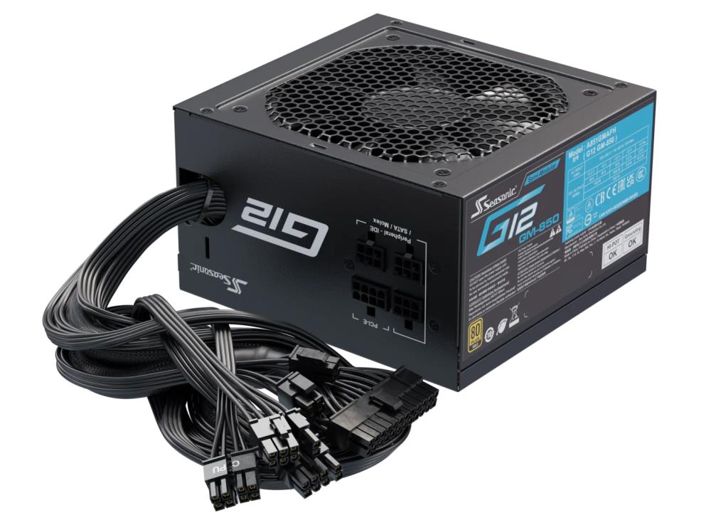 Power Supply|SEASONIC|G12 GM|850 Watts|Efficiency 80 PLUS GOLD|MTBF 100000 hours|G12GM-850